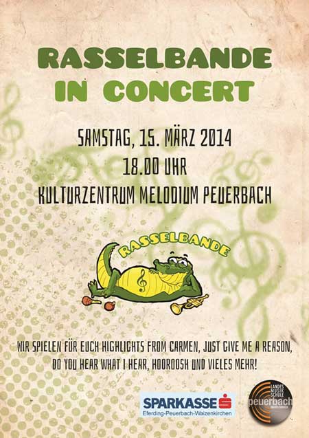 Plakat Rasselbande in Concert 2014